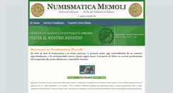 Desktop Screenshot of numismaticamemoli.it