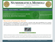 Tablet Screenshot of numismaticamemoli.it